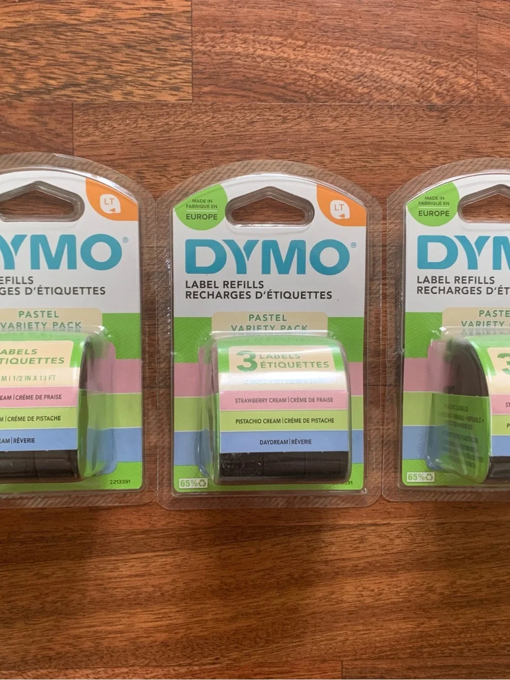 Dymo Letratag Pastels 3 3-Packs 3 Packs (9 Refills) NEW